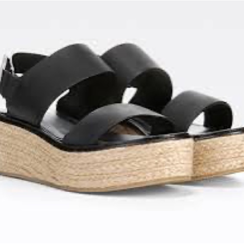 Vince Black Espadrille Sandals